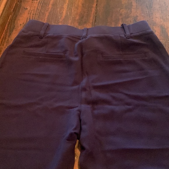 Bodilove Womens Super Stretchy Pull On Boot Leg Dress Pants Navy Size 4 - Picture 5 of 5